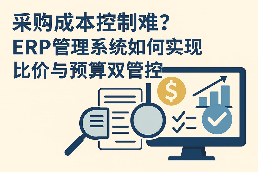 采购成本控制难？ERP 管理系统如何实现比价与预算双管控